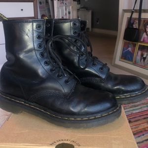 Black Leather Dr. Martins